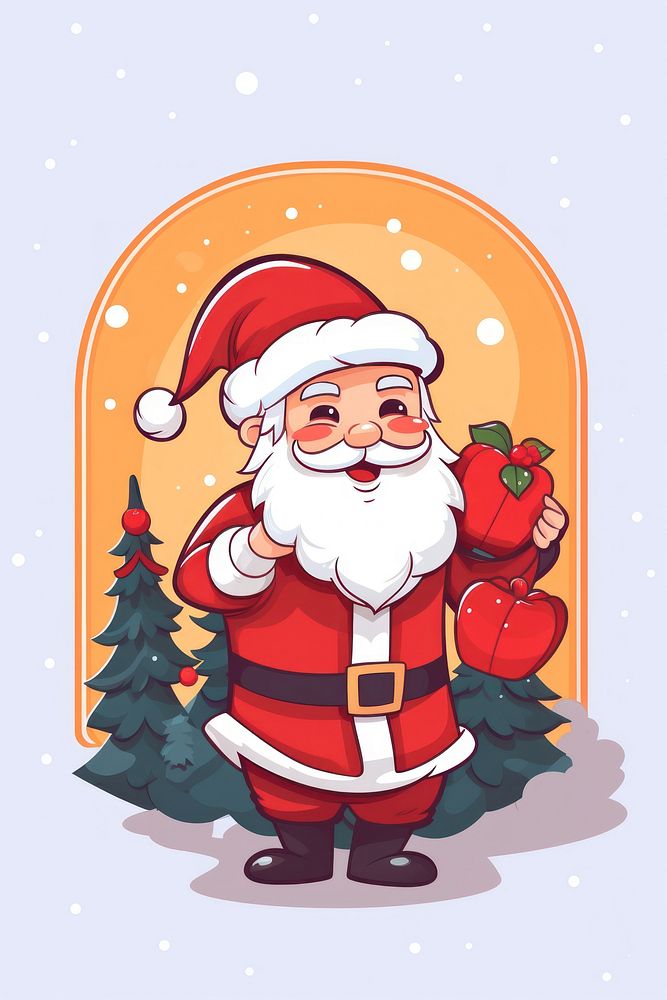 Christmas christmas holiday cartoon. AI generated Image by rawpixel.