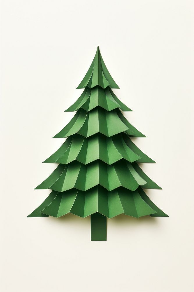 Green chrismas tree paper christmas origami. AI generated Image by rawpixel.