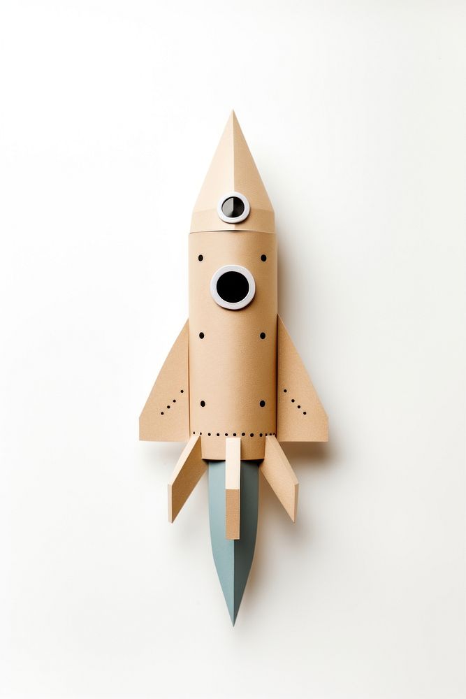 Rocket white background transportation simplicity. AI generated Image by rawpixel.