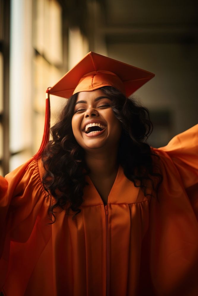 South indian girl celebrating graduation photography portrait. AI generated Image by rawpixel.