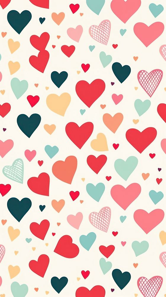 Heart pattern backgrounds heart. AI generated Image by rawpixel.