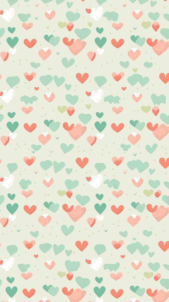 Heart pattern paper backgrounds. AI generated Image by rawpixel.