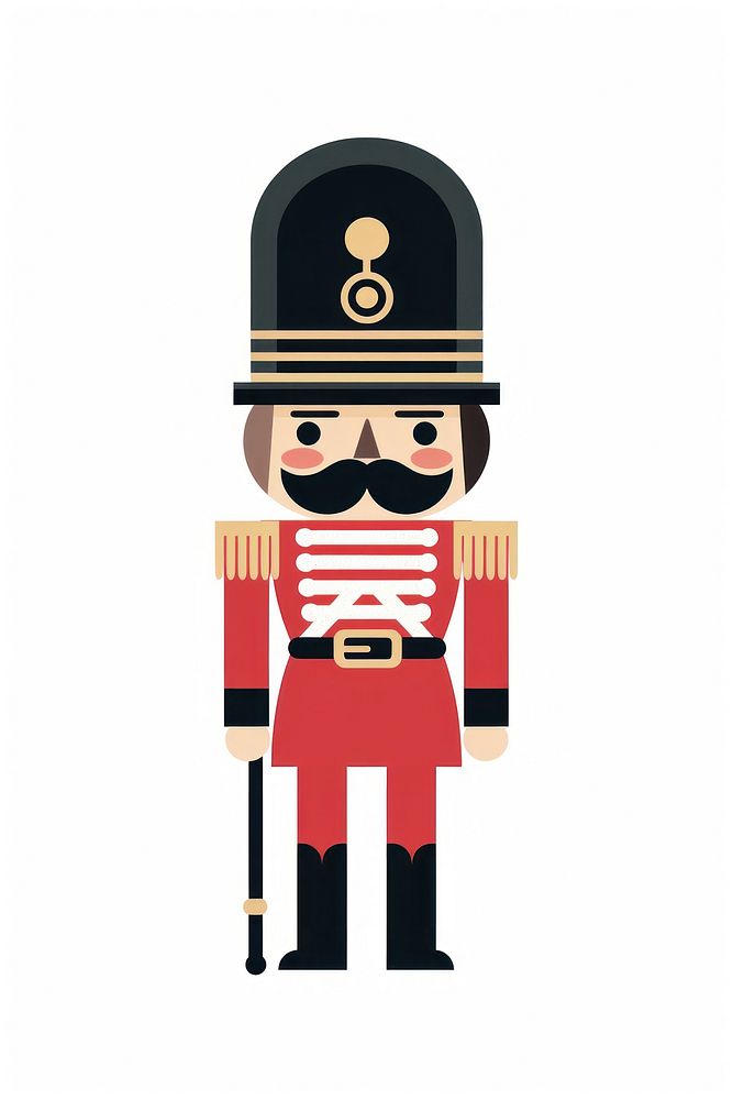 Nutcracker christmas white background creativity. AI generated Image by rawpixel.