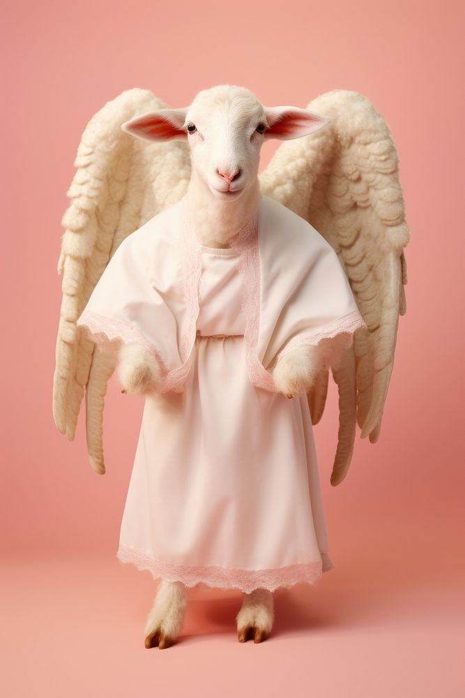 Angel sheep. AI generated Image by rawpixel.