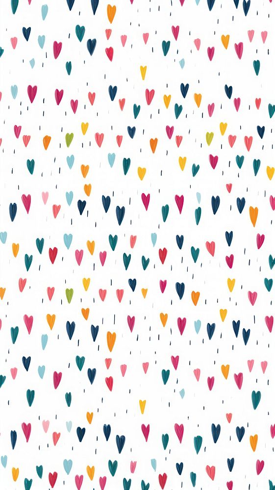 Heart pattern paper confetti. AI generated Image by rawpixel.