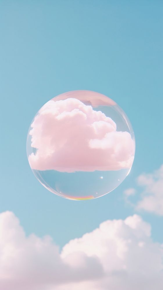 Cloud outdoors bubble nature. AI generated Image by rawpixel.