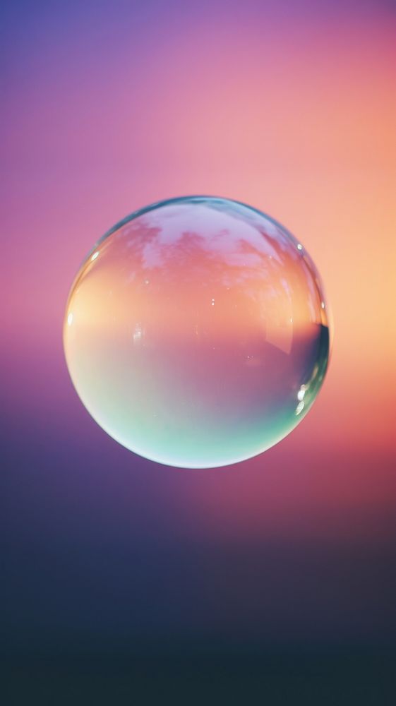 Sphere bubble nature glass. AI generated Image by rawpixel.