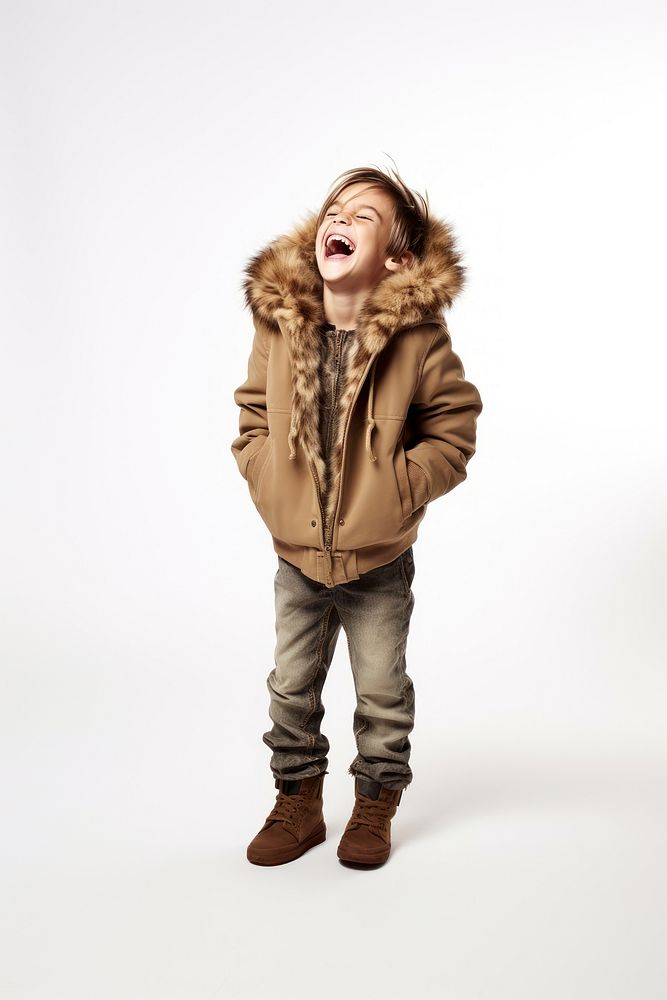 Child laughing portrait photo. AI generated Image by rawpixel.