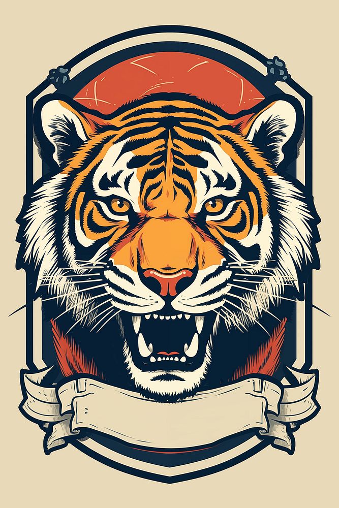 Tiger animal mammal representation. AI generated Image by rawpixel.
