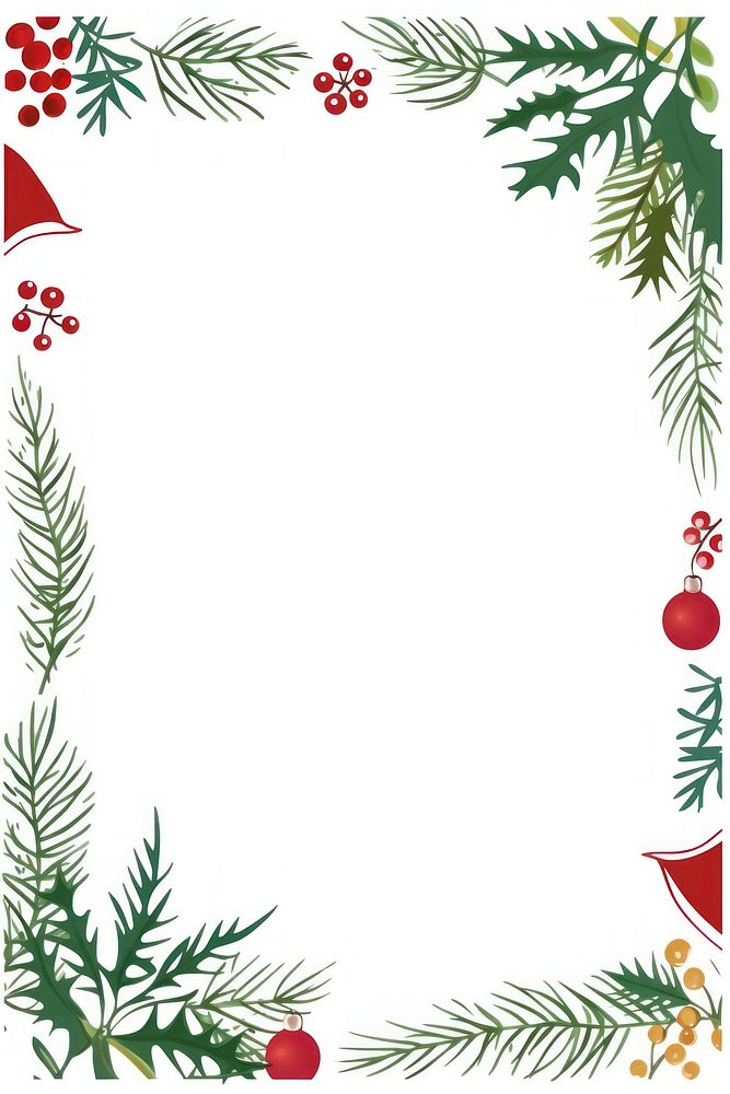 Chirstmas backgrounds pattern plant. AI generated Image by rawpixel.