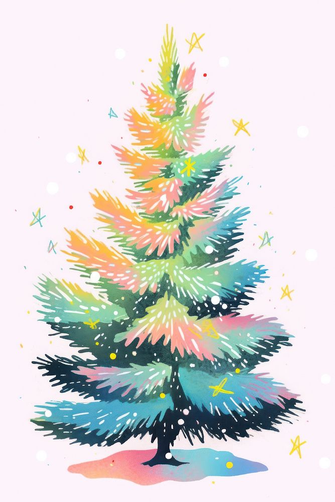 PNG Christmas tree christmas plant christmas tree. AI generated Image by rawpixel.