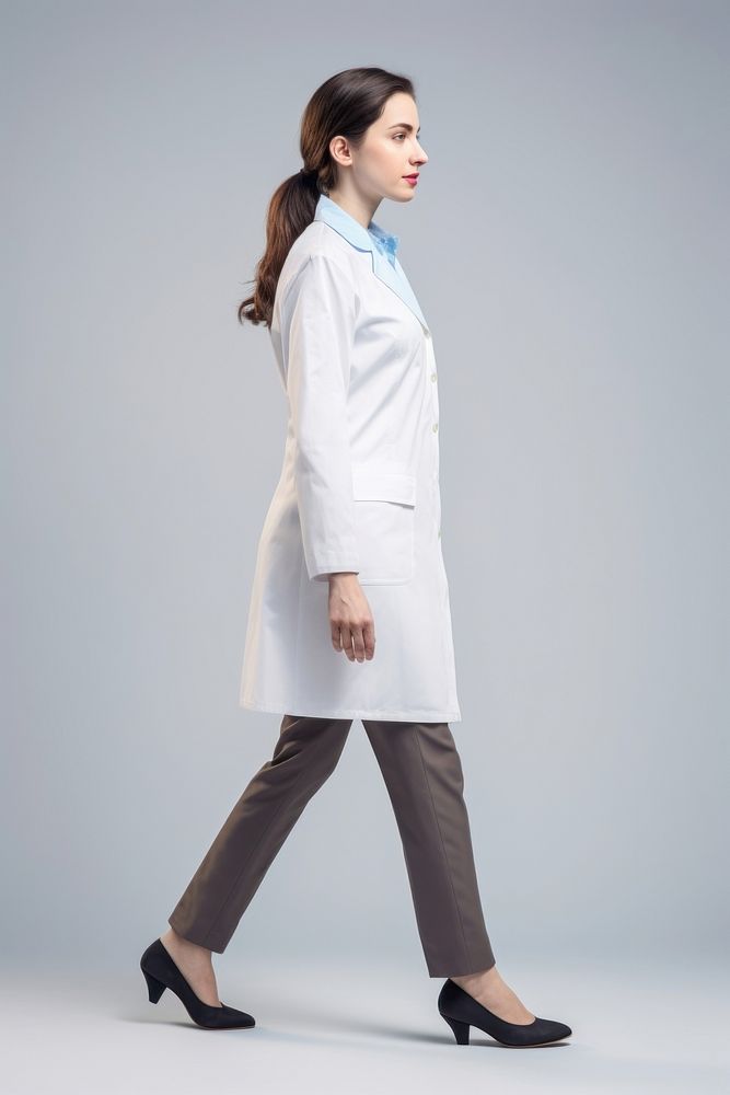 Female doctor footwear coat outerwear. AI generated Image by rawpixel.
