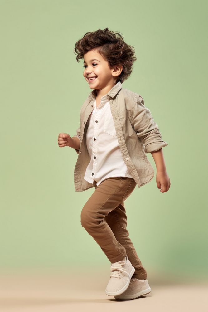 A happy kid footwear child clambering. AI generated Image by rawpixel.