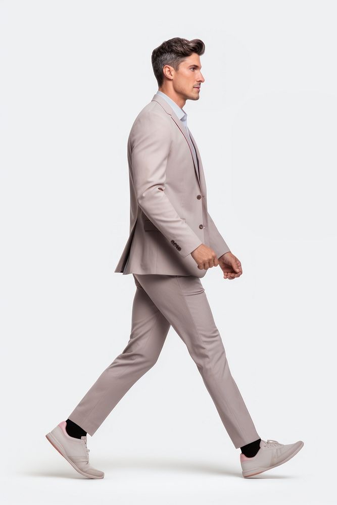 Man walking tuxedo adult. AI generated Image by rawpixel.