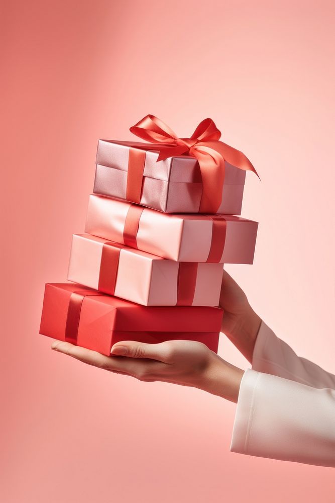 Christmas presents holding adult gift. AI generated Image by rawpixel.