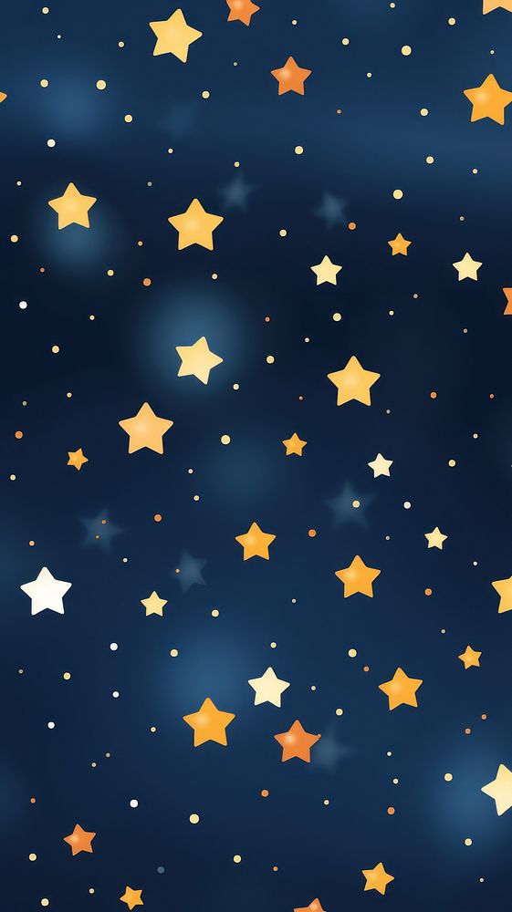 Yellow star backgrounds pattern night. AI generated Image by rawpixel.
