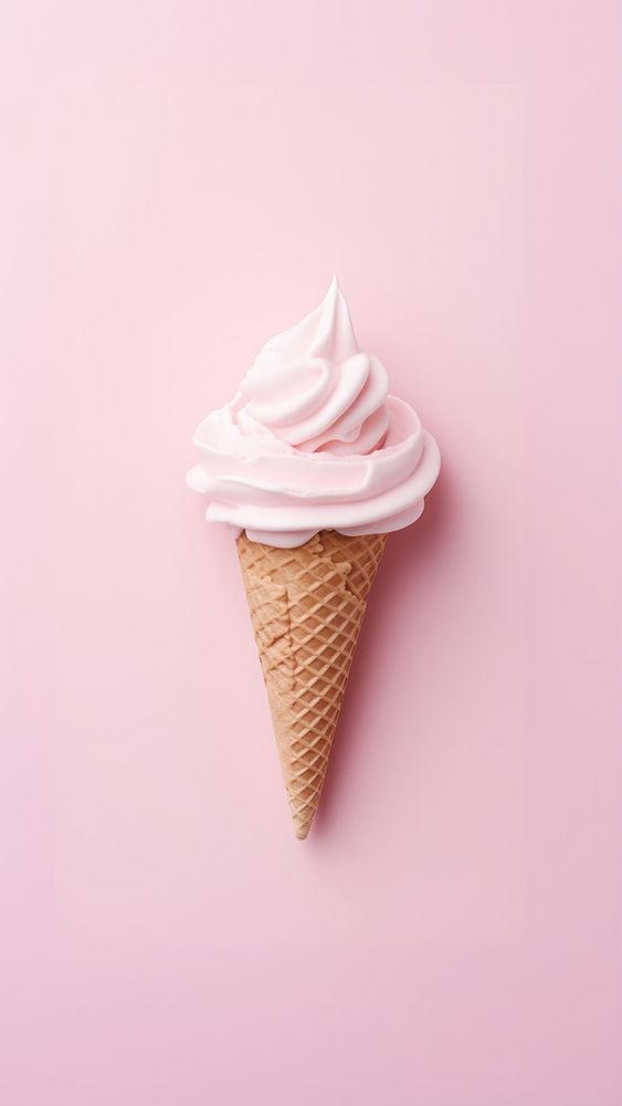 Cream dessert food pink. AI generated Image by rawpixel.