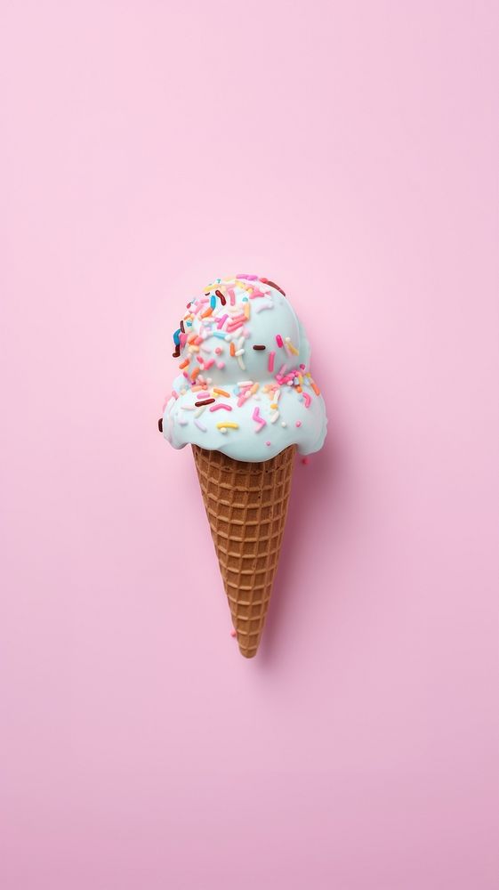 Ice cream sprinkles dessert food. AI generated Image by rawpixel.