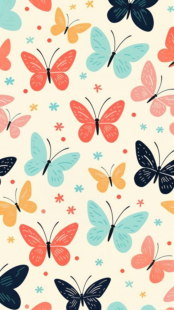 Butterfly pattern backgrounds fragility. AI | Premium Photo ...