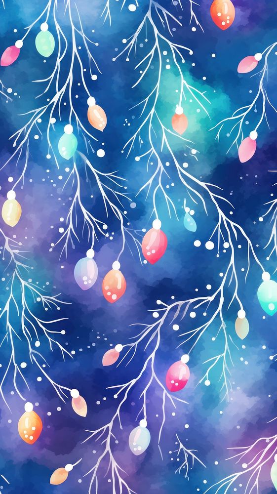 Christmas lights pattern backgrounds illuminated. AI generated Image by rawpixel.