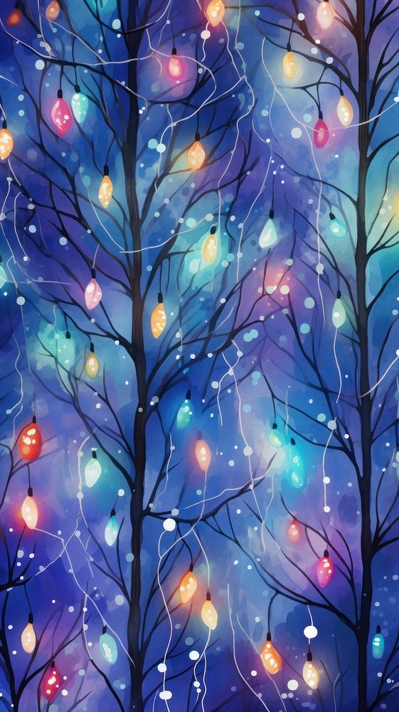 Christmas lights backgrounds pattern illuminated