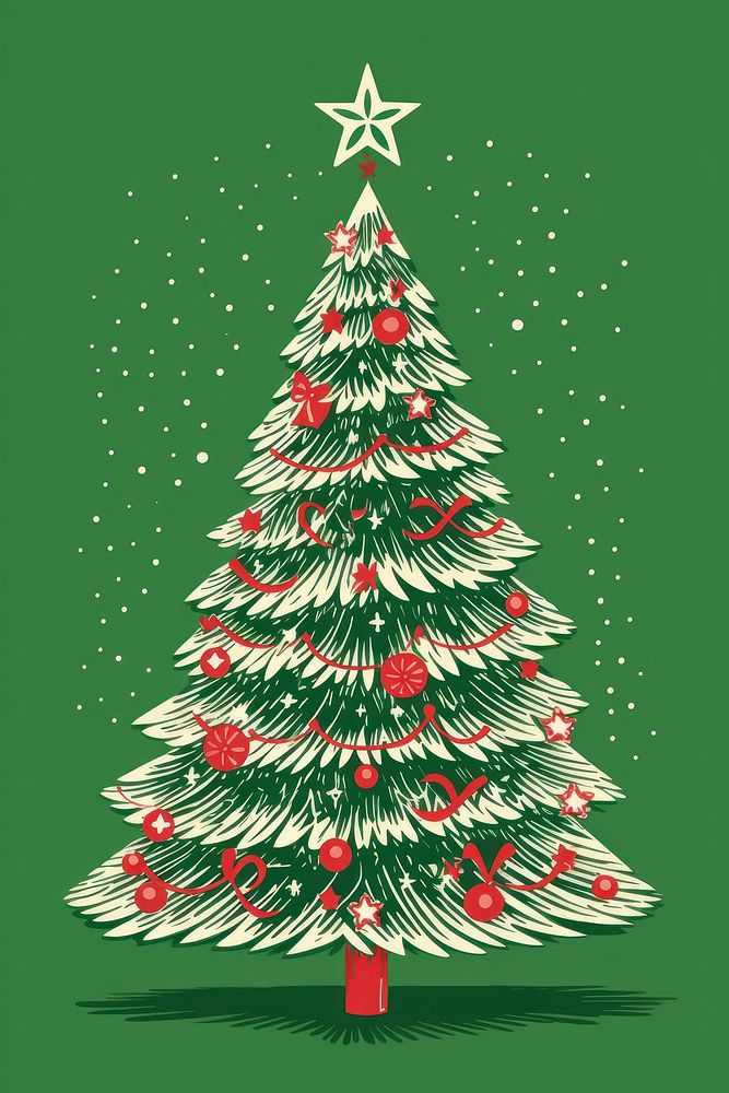 Christmas tree winter plant anticipation. AI generated Image by rawpixel.