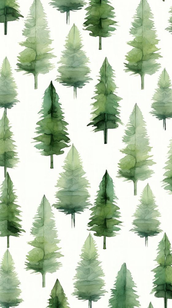 Christmas trees backgrounds pattern plant. AI generated Image by rawpixel.
