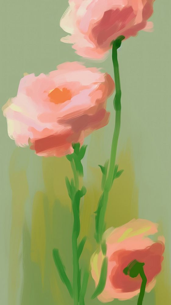 Flora painting flower petal. AI generated Image by rawpixel.