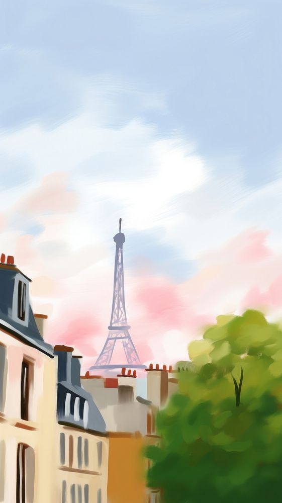 French architecture building tower. AI generated Image by rawpixel.