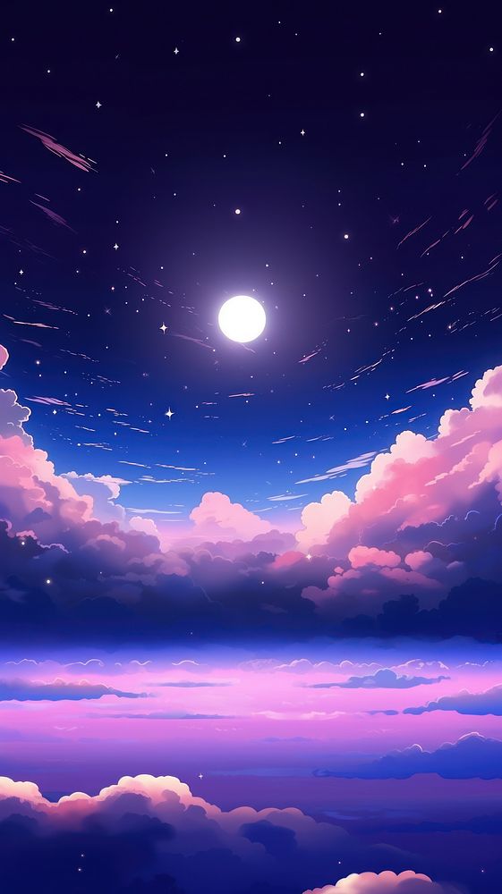 Full moon night sky backgrounds