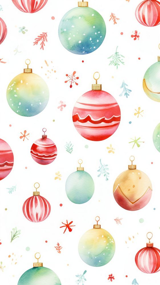 Christmas ornament backgrounds pattern paper. AI generated Image by rawpixel.