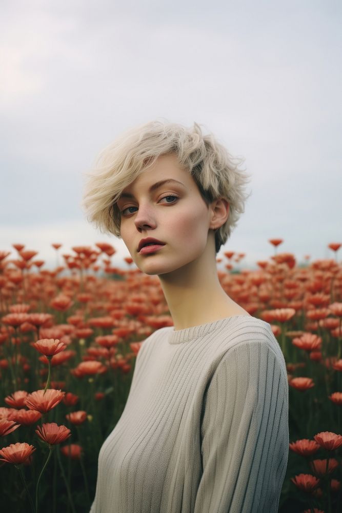Woman flower portrait fashion. AI generated Image by rawpixel.