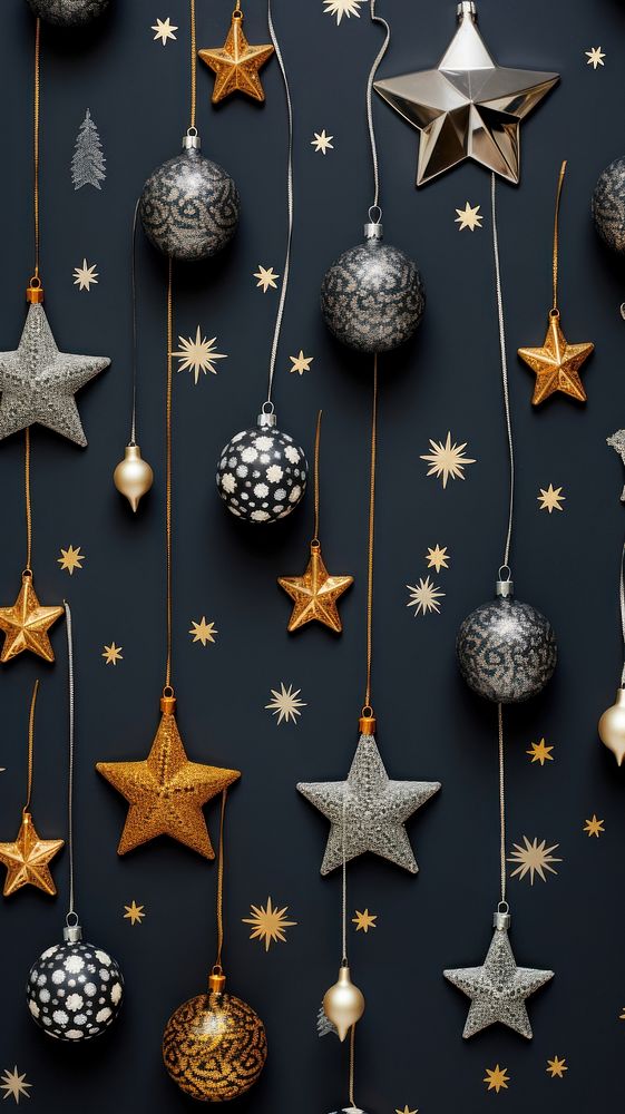 Christmas ornament pattern illuminated celebration. AI generated Image by rawpixel.