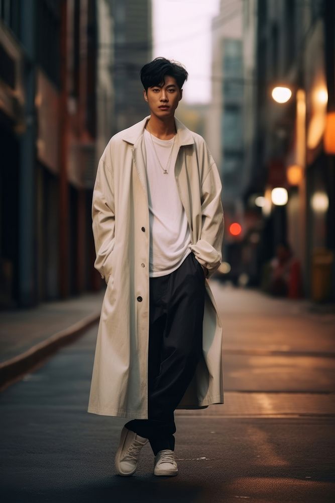 Man overcoat fashion street. AI generated Image by rawpixel.