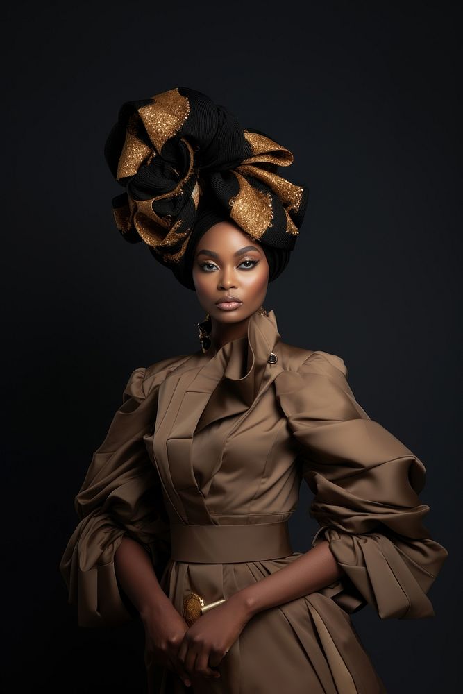 African American woman posing fashion photography portrait. AI generated Image by rawpixel.