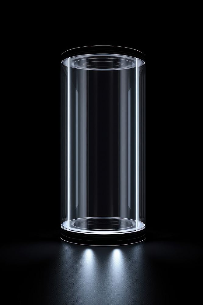 Cylindrical shape cylinder light glass. AI generated Image by rawpixel.