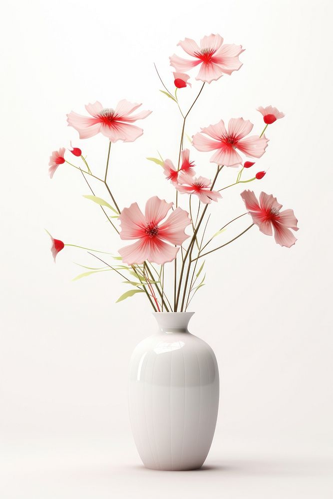 Home decorate flower vase blossom. AI generated Image by rawpixel.