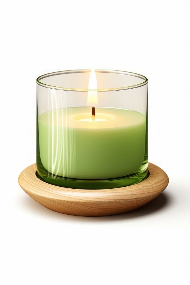 Home decorate candle white background illuminated. AI generated Image by rawpixel.