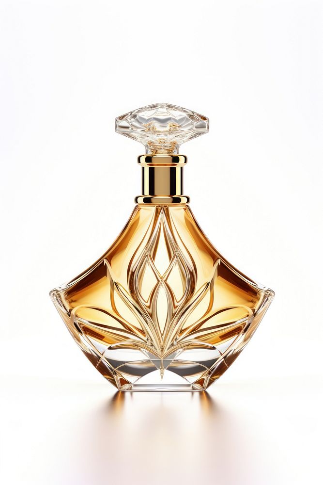 Perfume bottle white background simplicity. AI generated Image by rawpixel.