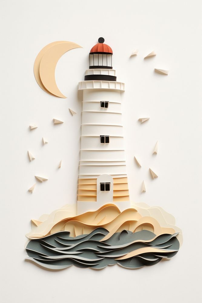 Light house lighthouse building craft. AI generated Image by rawpixel.