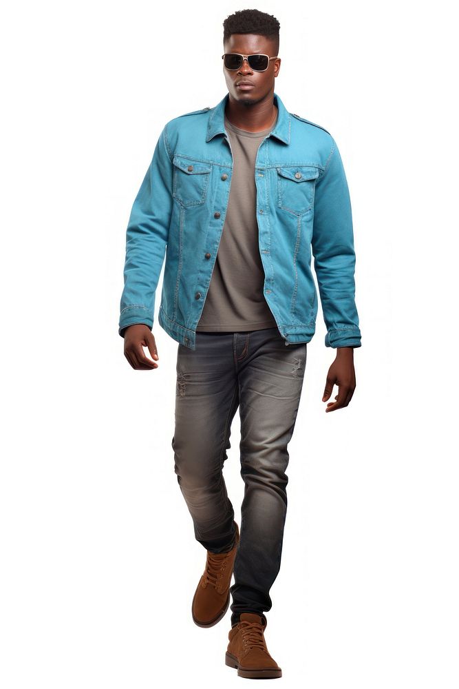 Young American African man fashion jacket sleeve. AI generated Image by rawpixel.