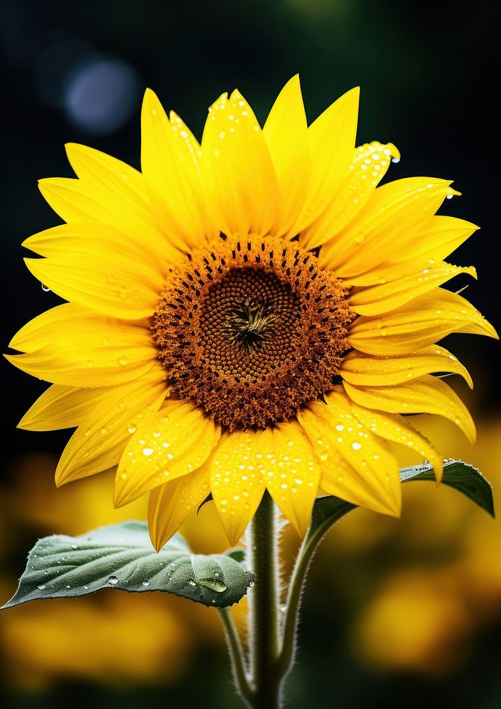 Sunflower blossom plant inflorescence. AI generated Image by rawpixel.