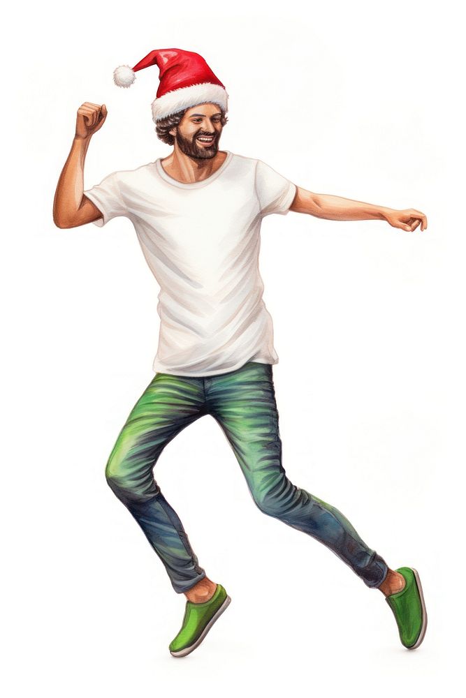 Christmas gift footwear portrait dancing. AI generated Image by rawpixel.