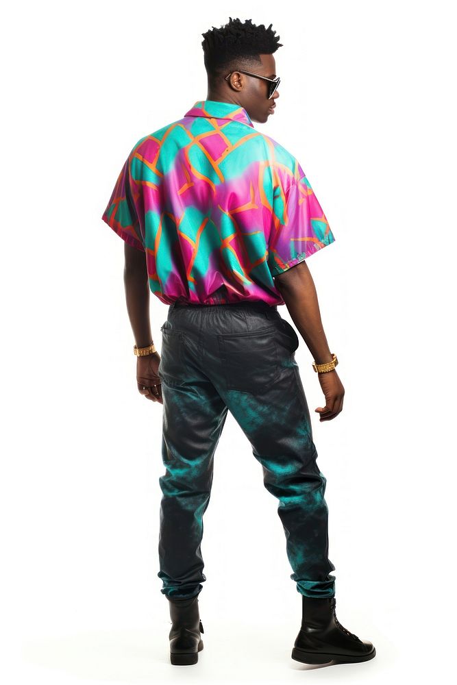 Young American African man standing fashion sleeve. AI generated Image by rawpixel.