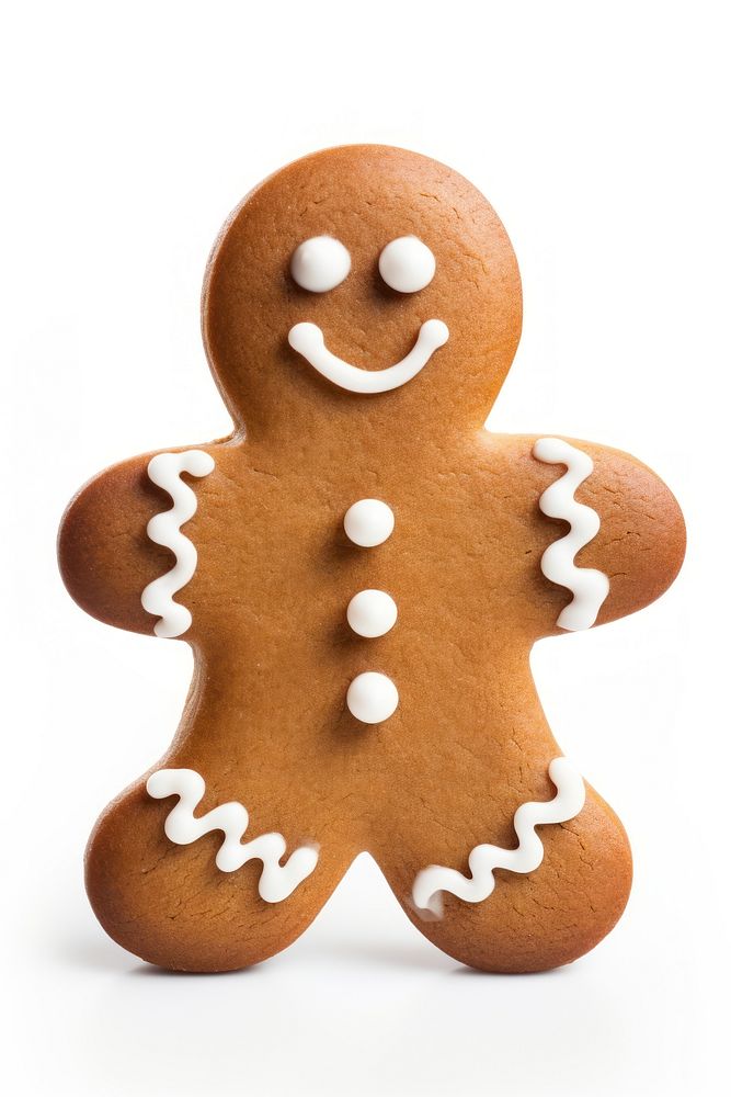 Gingerbread man cookie christmas food. AI generated Image by rawpixel.