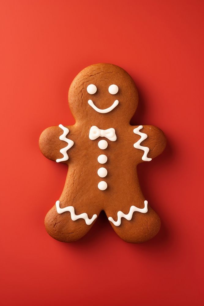 Homemade gingerbread cookie food anthropomorphic. AI generated Image by rawpixel.