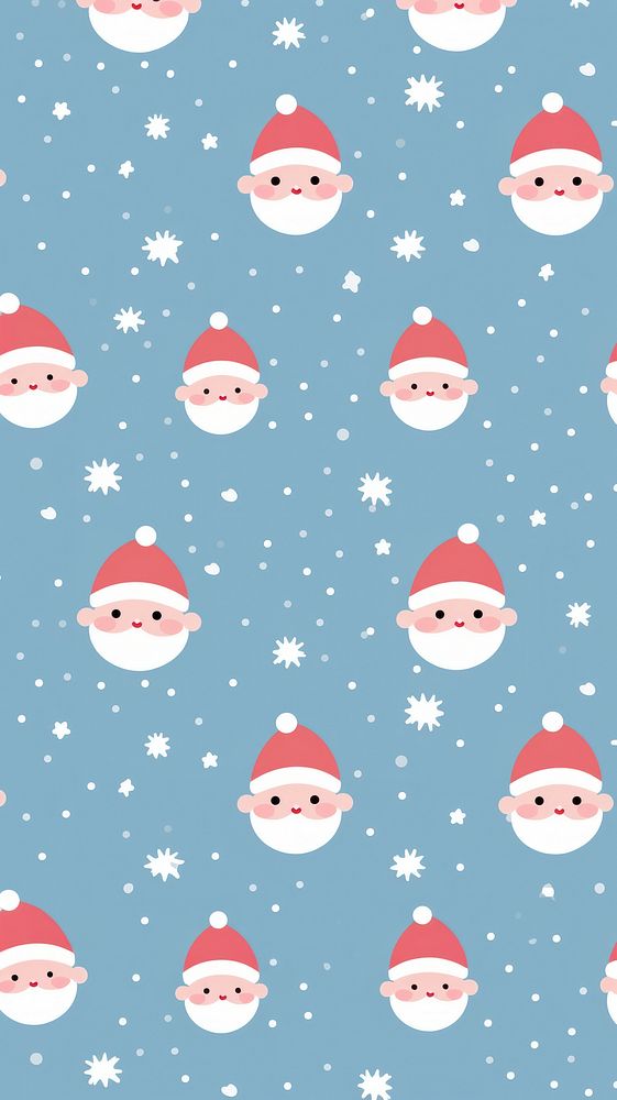 Santa claus pattern backgrounds snowman. AI generated Image by rawpixel.