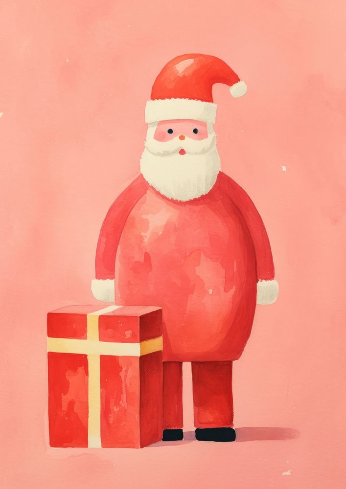 Santa claus gift art representation. AI generated Image by rawpixel.