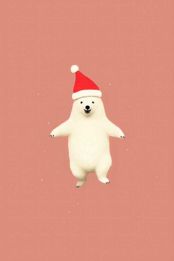 Polar bear snowman animal cute. AI generated Image by rawpixel.