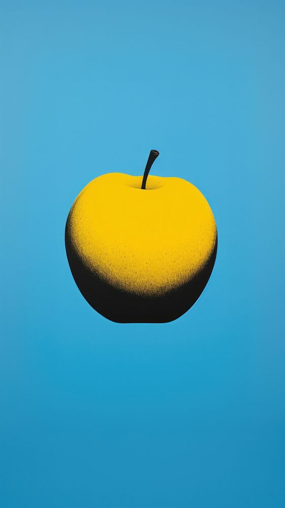 Apple apple yellow fruit. AI generated Image by rawpixel.